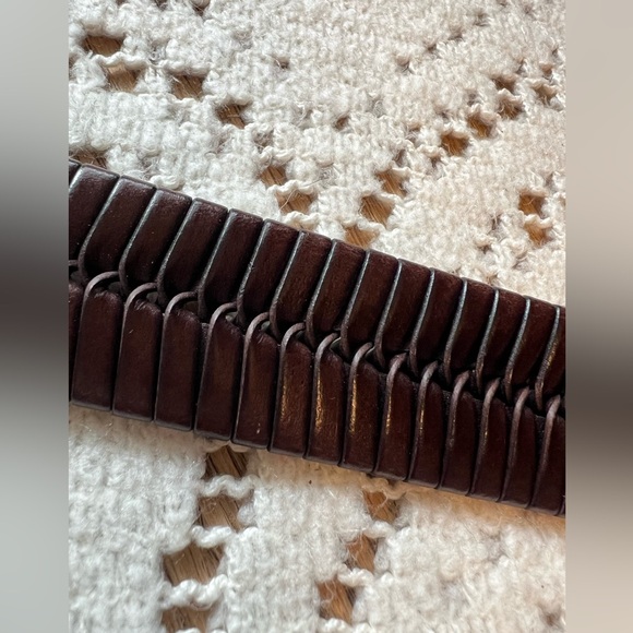 Rene holds Zegna Lamb Leather Braided Men’s Belt - Picture 6 of 8